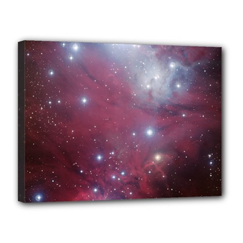 Christmas Tree Cluster Red Stars Nebula Constellation Astronomy Canvas 16  X 12  (stretched) by genx