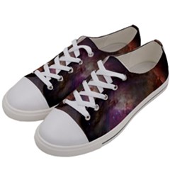 Orion Nebula Star Formation Orange Pink Brown Pastel Constellation Astronomy Women s Low Top Canvas Sneakers by genx