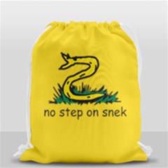 No Step On Snek Gadsden Flag Meme Parody Drawstring Bag (small) by snek