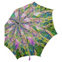 Abstract Oriental Lilies In My Rubio Garden Hook Handle Umbrellas (Small) View2