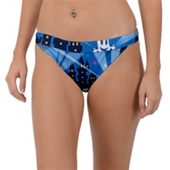 Halloween Ghosts Haunted House Band Bikini Bottom by Wegoenart