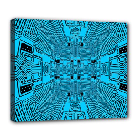 Technology Board Trace Digital Deluxe Canvas 24  X 20  (stretched) by Wegoenart