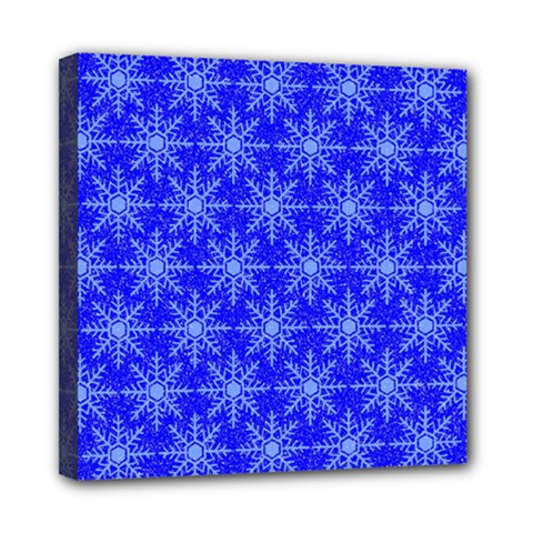Snowflake Digital Paper Mini Canvas 8  X 8  (stretched) by Wegoenart