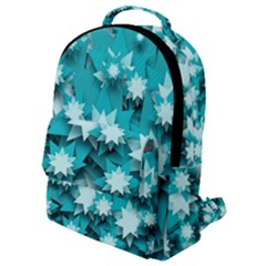Stars Christmas Ice Decoration Flap Pocket Backpack (small) by Simbadda