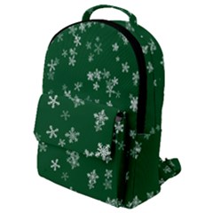 Template Winter Christmas Xmas Flap Pocket Backpack (small) by Simbadda