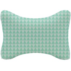 Mint Triangle Shape Pattern Seat Head Rest Cushion by picsaspassion