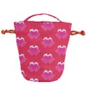 Christmas Red Pattern Reasons Drawstring Bucket Bag View2