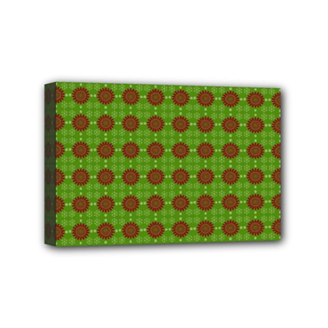 Christmas Paper Wrapping Patterns Mini Canvas 6  X 4  (stretched) by Wegoenart