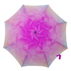 Low Poly Triangle Pattern Hook Handle Umbrellas (small) by Wegoenart