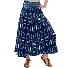 Pattern Background Abstract Design Satin Palazzo Pants by Wegoenart