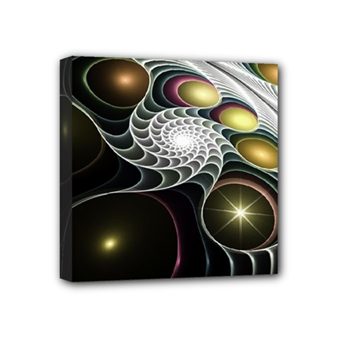 Fractal Bulbs Fantasy Curve Mini Canvas 4  X 4  (stretched) by Wegoenart