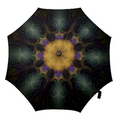 Fractal Colorful Pattern Design Hook Handle Umbrellas (medium) by Wegoenart