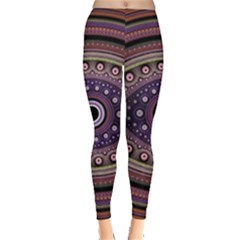 Fractal Pink Eye Fantasy Pattern Leggings  by Wegoenart