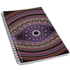 Fractal Pink Eye Fantasy Pattern 5 5  X 8 5  Notebook New by Wegoenart