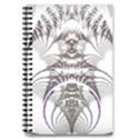 Fractal Delicate Intricate 5.5  x 8.5  Notebook New View1