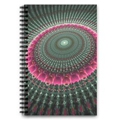 Fractal Circle Fantasy Texture 5 5  X 8 5  Notebook New by Wegoenart
