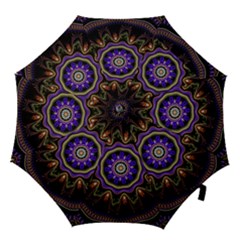 Fractal Vintage Colorful Decorative Hook Handle Umbrellas (small) by Wegoenart