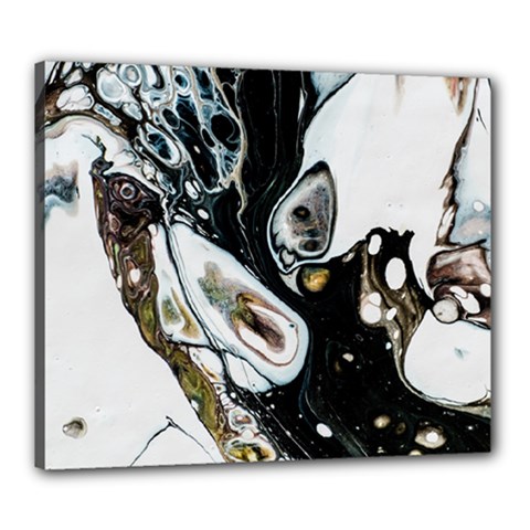 Abstract Structure Pattern Canvas 24  X 20  (stretched) by Wegoenart