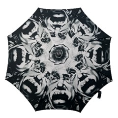 Albert Einstein Street Art Hook Handle Umbrellas (small) by Wegoenart