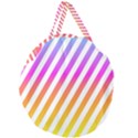 Abstract Lines Mockup Oblique Giant Round Zipper Tote View1