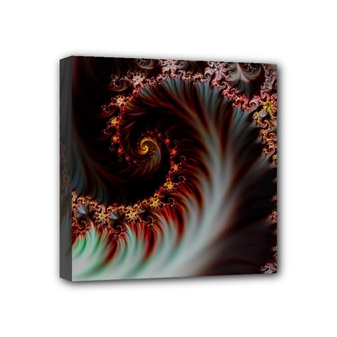 Digital Fractal Fractals Fantasy Mini Canvas 4  X 4  (stretched) by Wegoenart