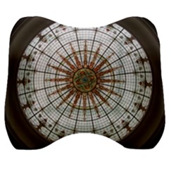 Dome Glass Architecture Glass Dome Velour Head Support Cushion by Wegoenart