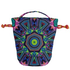 Abstract Art Background Drawstring Bucket Bag by Wegoenart