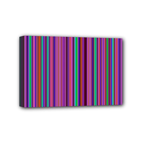 Stripes Wallpaper Texture Mini Canvas 6  X 4  (stretched) by Wegoenart