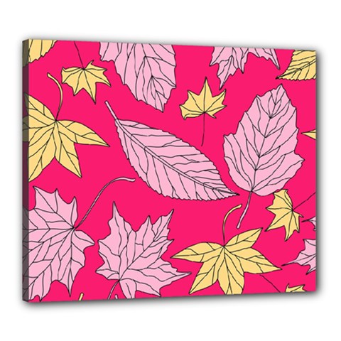 Autumn Dried Leaves Dry Nature Canvas 24  X 20  (stretched) by Wegoenart