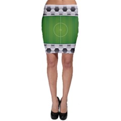 Background Sports Soccer Football Bodycon Skirt by Wegoenart