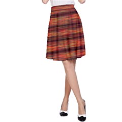 Colorful Abstract Background Strands A-line Skirt by Wegoenart