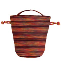 Colorful Abstract Background Strands Drawstring Bucket Bag by Wegoenart