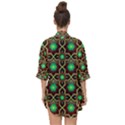Pattern Background Bright Brown Open Front Chiffon Kimono View2