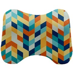 Geometric Retro Wallpaper Head Support Cushion by Wegoenart