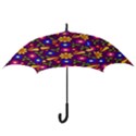 Pattern Illustration Background Hook Handle Umbrellas (Small) View3