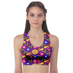 Pattern Illustration Background Sports Bra by Wegoenart