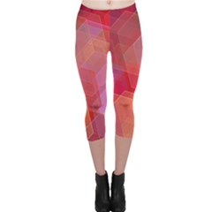 Abstract Background Texture Capri Leggings  by Wegoenart