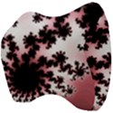 Fractal Pattern Pink Velour Head Support Cushion View4