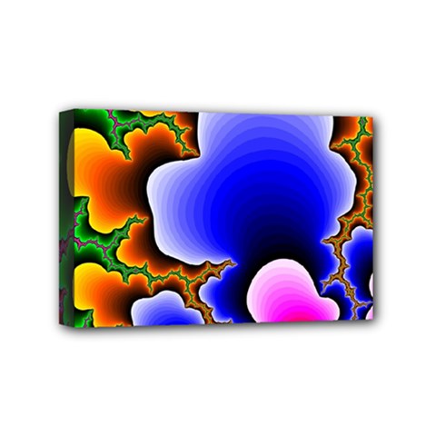 Fractal Background Pattern Color Mini Canvas 6  X 4  (stretched) by Wegoenart