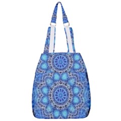 Fractal Mandala Abstract Center Zip Backpack by Wegoenart