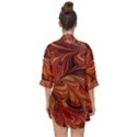 Marbled Paper Mottle Color Movement Open Front Chiffon Kimono View2