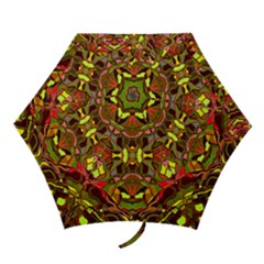 Abstract #8   I   Autumn 6000 Mini Folding Umbrellas by KesaliSkyeArt