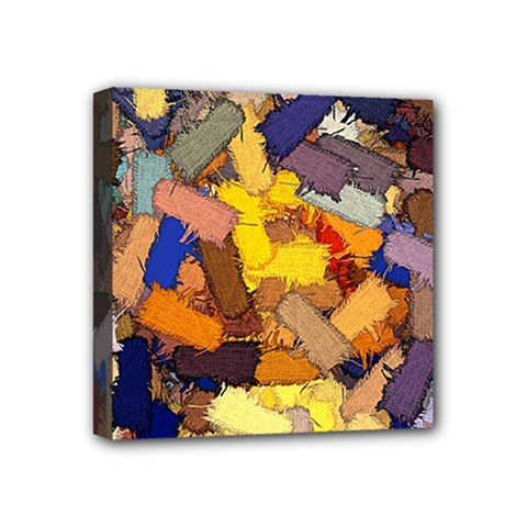 Texture Painting Plot Graffiti Mini Canvas 4  X 4  (stretched) by Pakrebo
