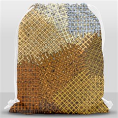 Color Colors Abstract Yellow Brown Drawstring Bag (large) by Pakrebo