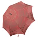 Palms Shadow On Living Coral Hook Handle Umbrellas (Small) View2