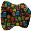 Presents Gifts Background Colorful Velour Head Support Cushion View3