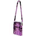 Purple Fractal Artwork Feather Multi Function Travel Bag View1