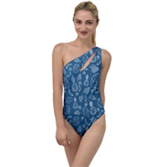 Tropical Pattern To One Side Swimsuit by Valentinaart