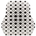 Square Diagonal Pattern Monochrome Car Seat Back Cushion  View1