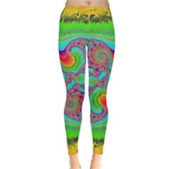 Fractal Art Design Fantasy Light Leggings  by Pakrebo